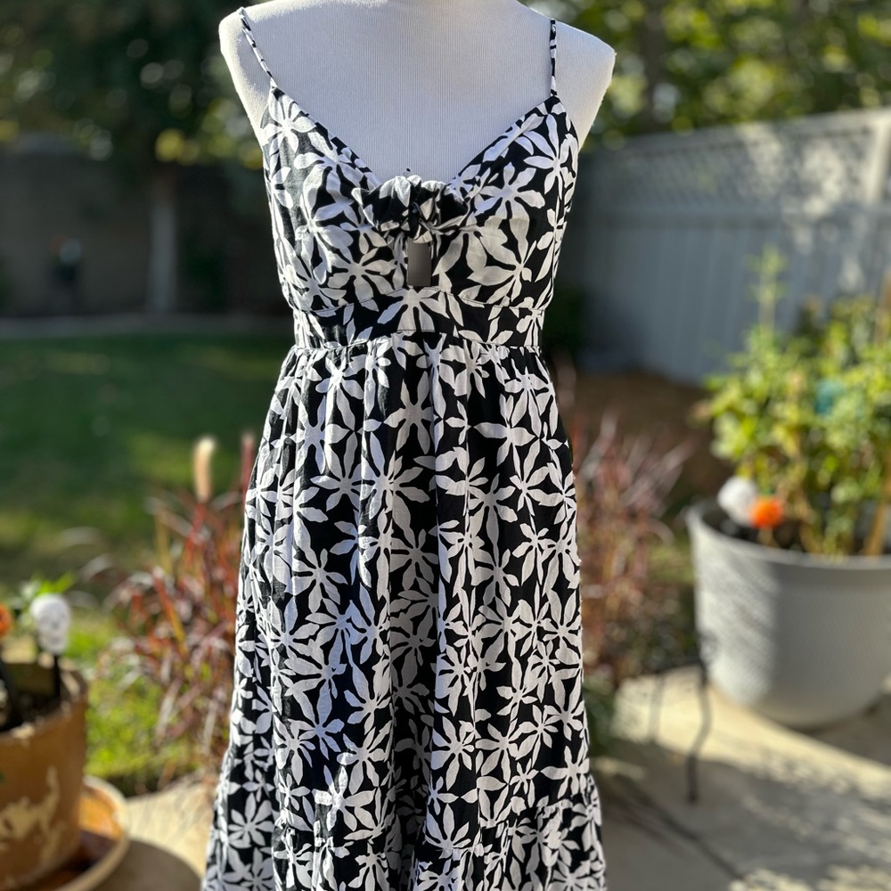 J Crew Floral Knot Bodice Dress